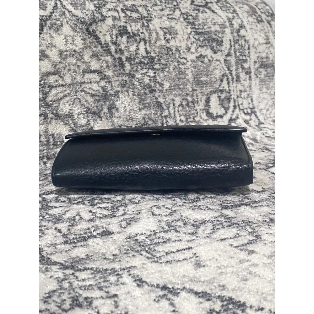 Gucci Black Leather French Trifold Wallet